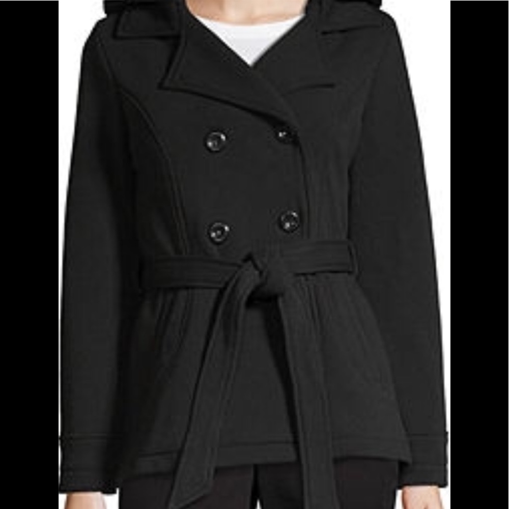 Liz Claiborne Black Overcoat